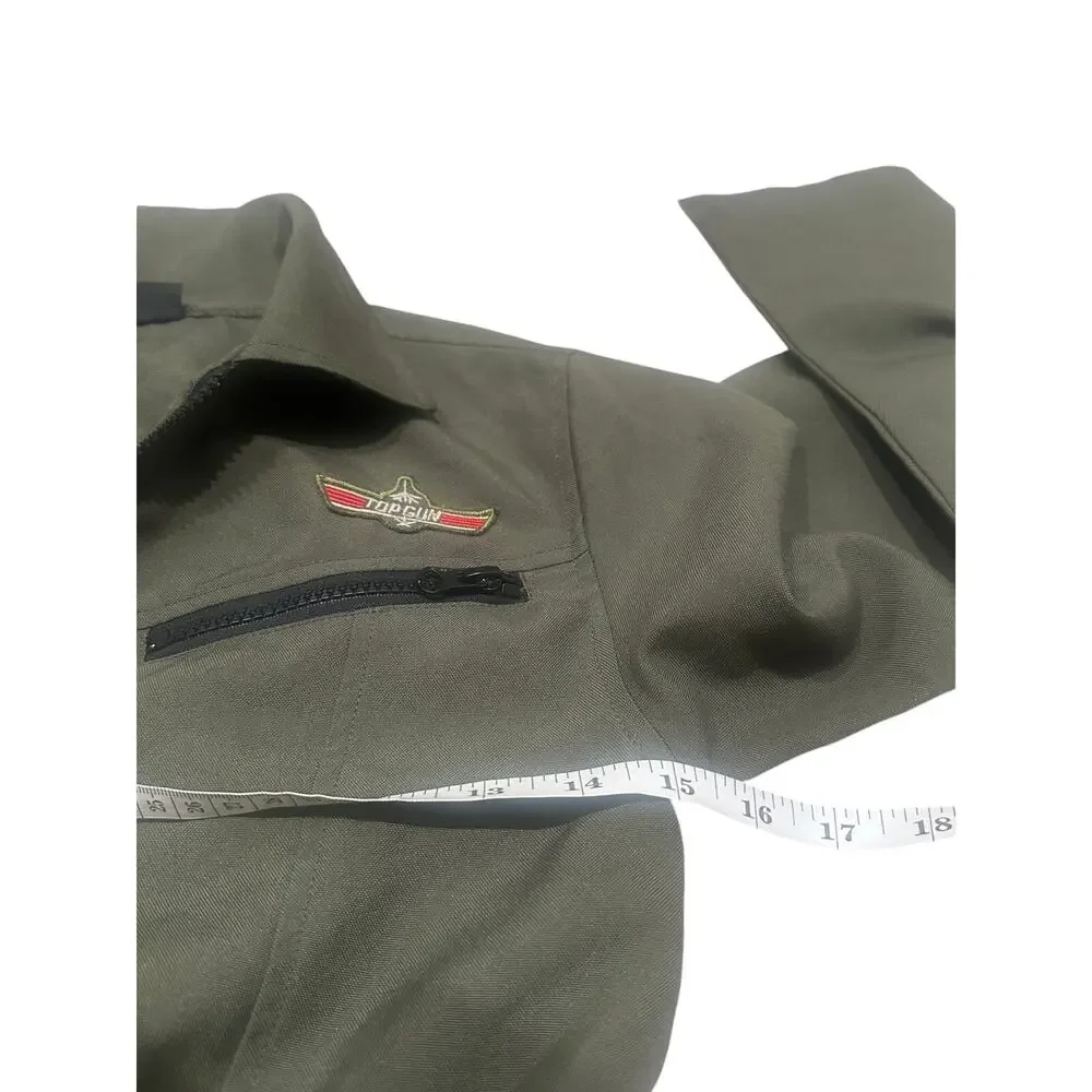 Hallow’s Eve Top Gun Maverick Flight Suit Aviator Pilot Costume Kids, Size 8 S